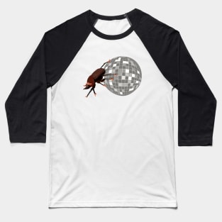 Funny Dung Beetle Disco Cowboy Baseball T-Shirt